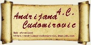 Andrijana Čudomirović vizit kartica